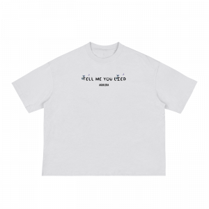 ANTHONY AGUILERA TELL ME YOU LIED WHITE BOXY TEE