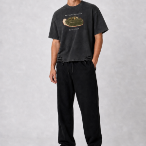 BEFORE IT'S TOO LATE RAW HEM T-SHIRT